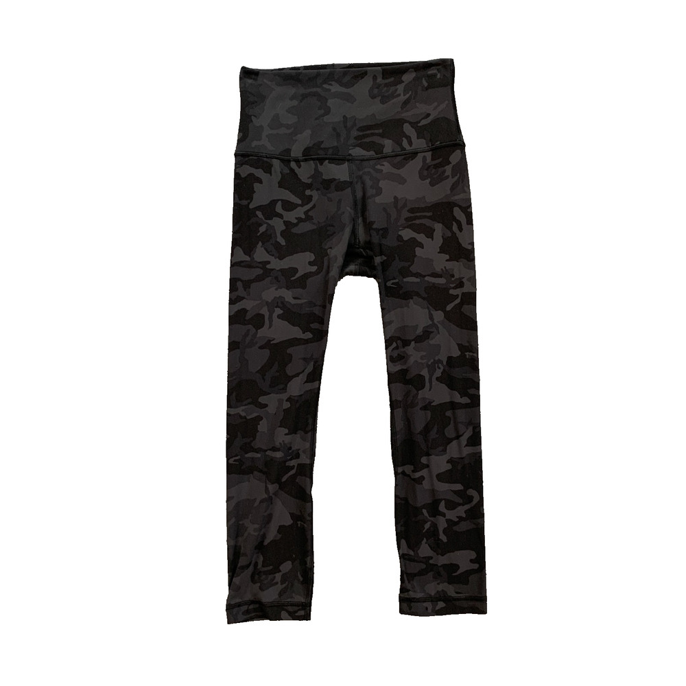 Lululemon Leggings Womens 4 Camo Align High Rise Cropped Buttery Smooth Yoga